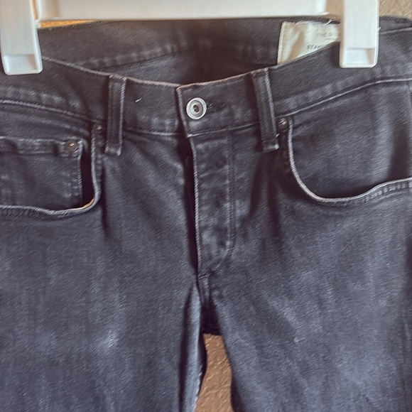 rag & bone Standard Issue Fit 1 Black Denim Skinny Jeans/ Size 31 - Picture 2 of 6